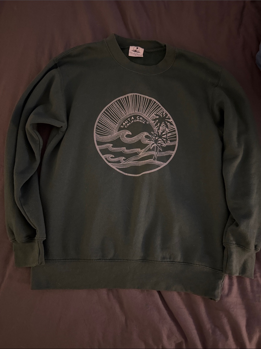 Women’s Green Santa Cruz Crewneck Sweater